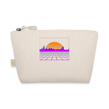 Retrowave Synthwave 80s Design - Bio-Täschchen - Natur - Vorne