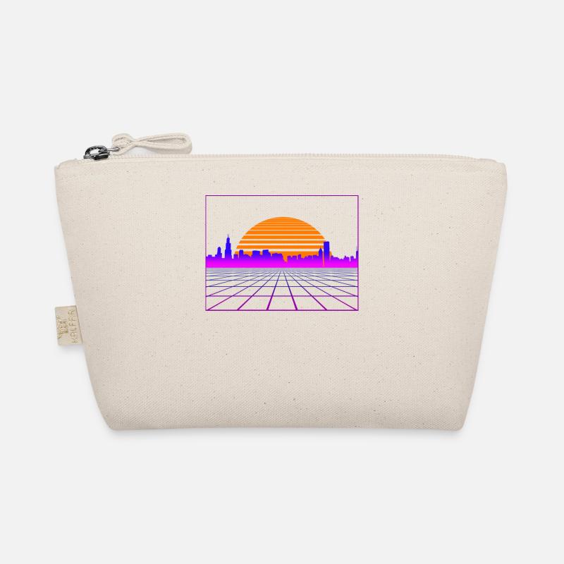 Retrowave Synthwave 80s Design Bio-Täschchen