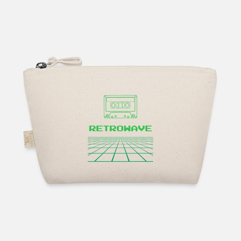 Retrowave Synthwave 80s Design - Bio-Täschchen - Natur