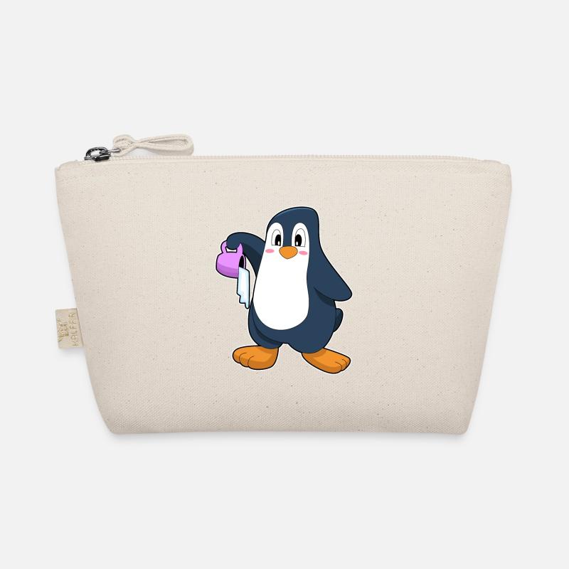 Pinguin Eiskaffee - Bio-Täschchen - Natur