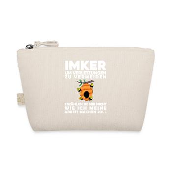 Imker Honig Imkerei Geschenk - Bio-Täschchen - Natur - Vorne