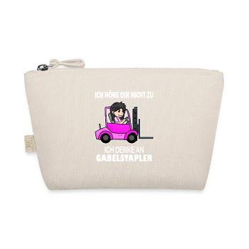 Staplerfahrerin Gabelstapler Lager Logistik Damen - Bio-Täschchen - Natur - Vorne