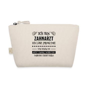 Zahnarzt Lustiger Spruch Job Zahnmedizin Geschenk - Bio-Täschchen - Natur - Vorne
