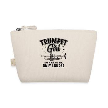 Trumpet Girls Brass Band Orchestra Musician - Organic Pouch - nature - Front