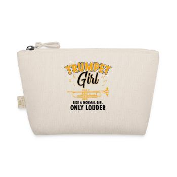 Trumpet Girls Brass Band Orchestra Musician - Organic Pouch - nature - Front