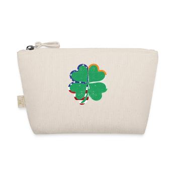 Irish American Ireland Flag ST PATRICKS DAY - Organic Pouch - nature - Front