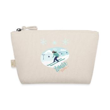 Winter Vibes - Skiing Winter Sports - Organic Pouch - nature - Front