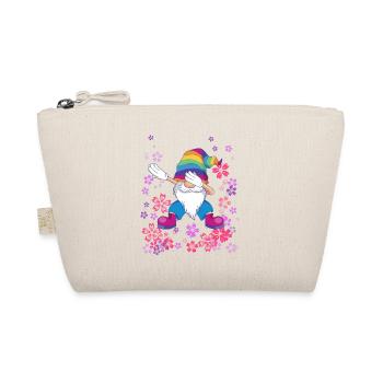 dabbing Gnom Blumenwiese Zwerg LGBTQ - Bio-Täschchen - Natur - Vorne