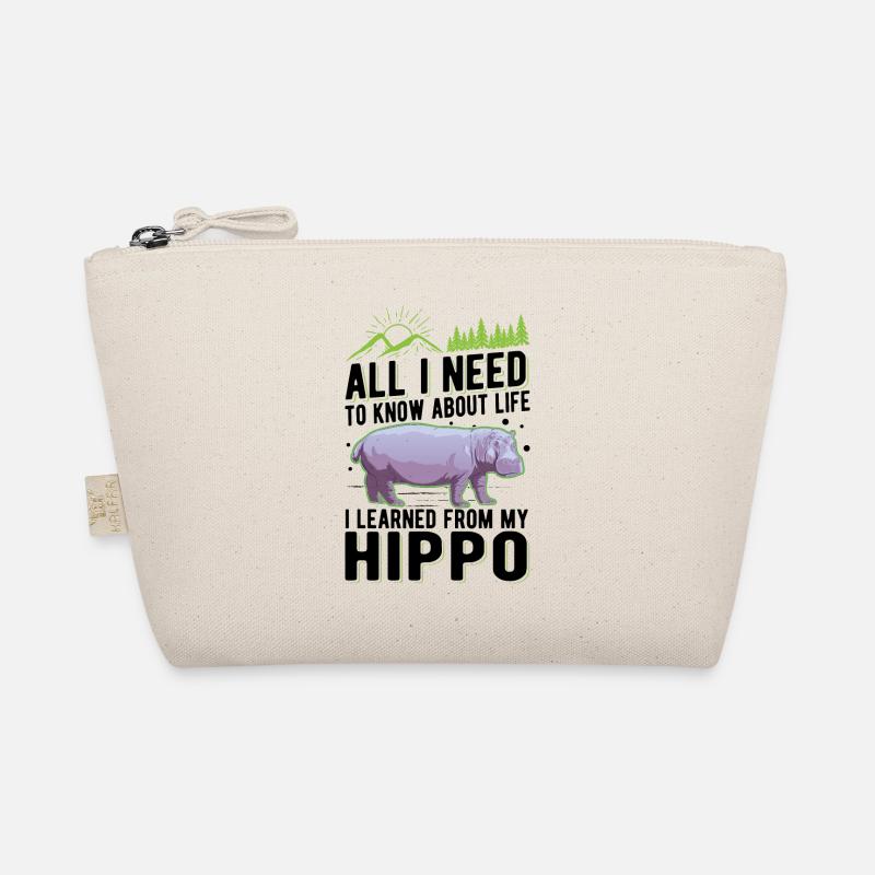 Nilpferd Geschenk Hippo Flusspferd Bio-Täschchen