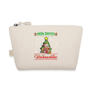 Mein Erstes Weihnachten Baby 1 Jahr Heilig Abend - Bio-Täschchen - Natur - Vorne