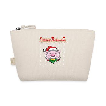 Fröhliche Weihnachten X-Mas Santa Heilig Abend - Bio-Täschchen - Natur - Vorne