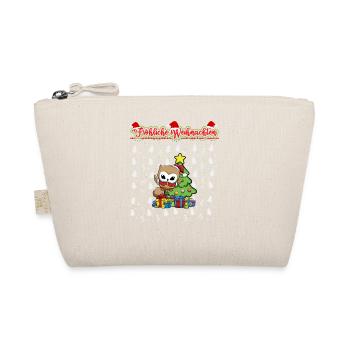 Fröhliche Weihnachten X-Mas Santa Heilig Abend - Bio-Täschchen - Natur - Vorne