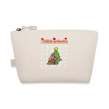 Fröhliche Weihnachten X-Mas Santa Heilig Abend - Bio-Täschchen - Natur - Vorne