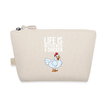 Life Is Better With A Chicken - Organic Pouch - nature - Front