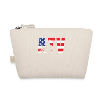 All-Terrain-Fahrzeuge Amerikanische Flagge patriotische Kunst w - Bio-Täschchen - Natur - Vorne