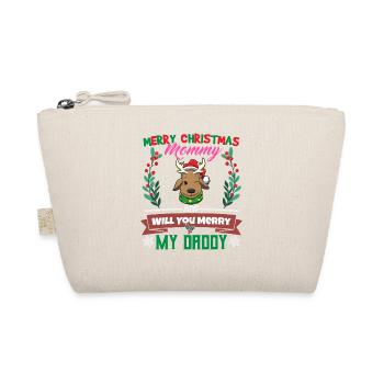 Merry Christmas Mommy And Will You Merry My Daddy - Bio-Täschchen - Natur - Vorne
