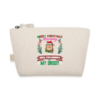 Merry Christmas Mommy And Will You Merry My Daddy - Bio-Täschchen - Natur - Vorne