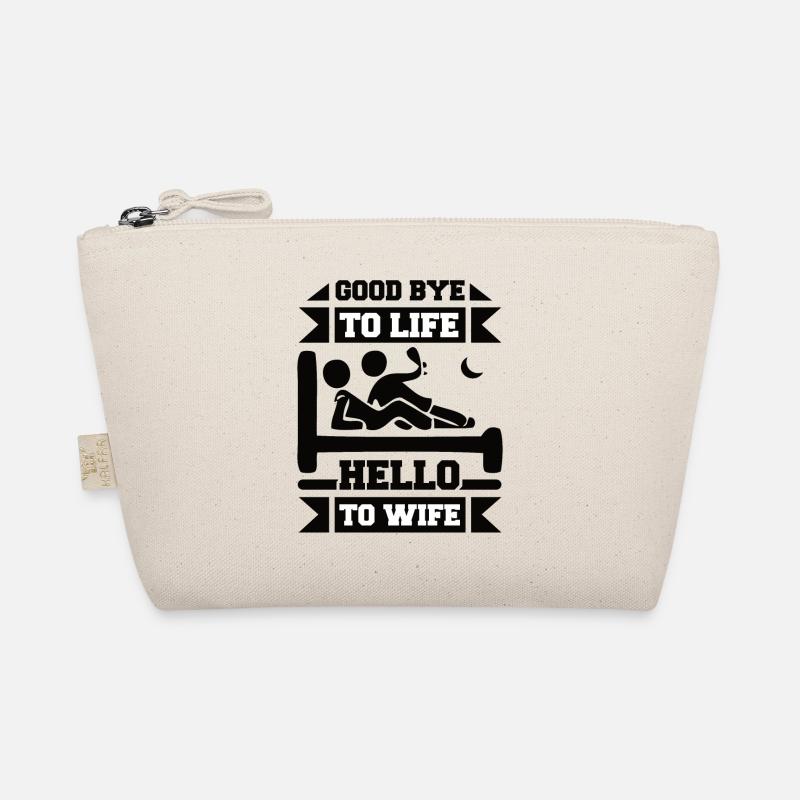 Verrückte Ehefrau Ehemann Geschenk lustiger Bio-Täschchen