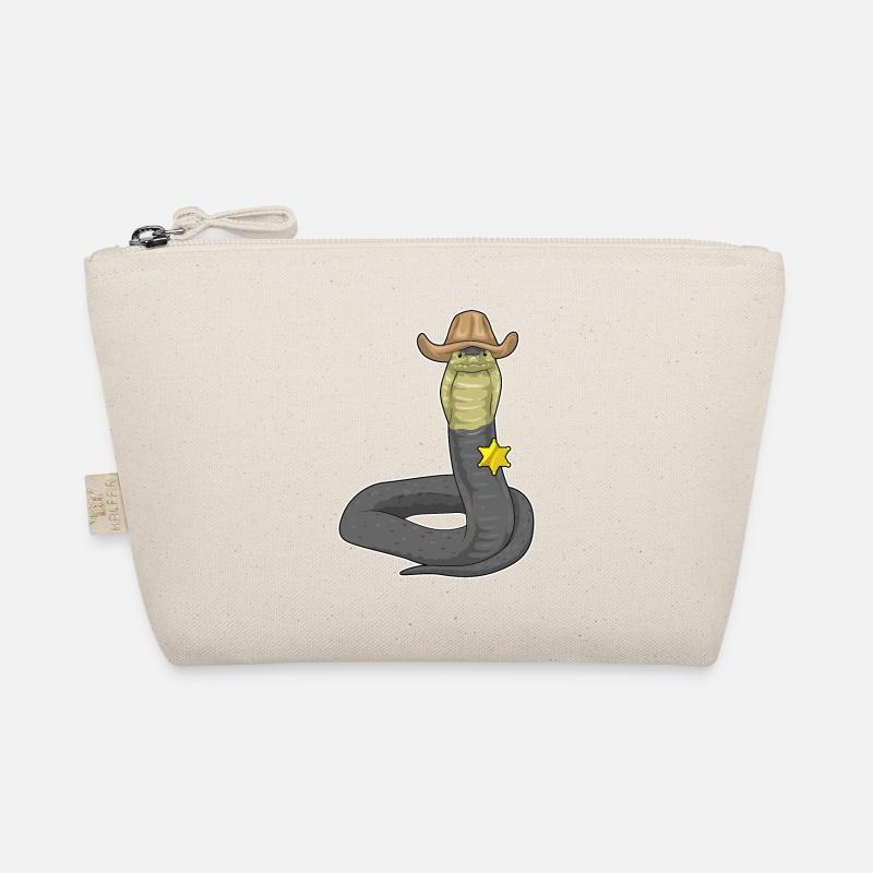 Snake Sheriff Cowboy Hat Organic Pouch