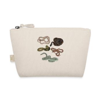 Types of snakes Chrysopelea Flying snake - Organic Pouch - nature - Front