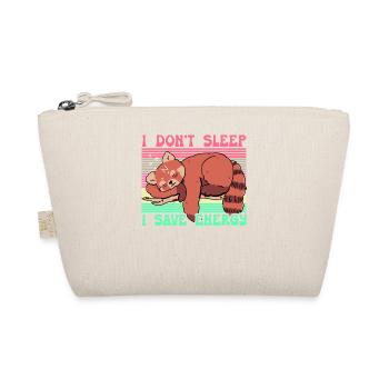 I Don't Sleep I Save Energy - Bio-Täschchen - Natur - Vorne