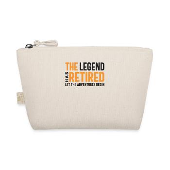The Legend Has Retired Let The Adventures Begin - Organic Pouch - nature - Front