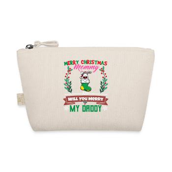 Merry Christmas Mommy And Will You Merry My Daddy - Bio-Täschchen - Natur - Vorne