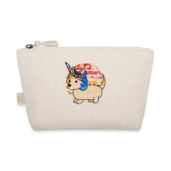 Dachshund Unicorn - Organic Pouch - nature - Front