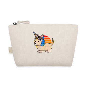 Unicorn Dachshund Sunset - Organic Pouch - nature - Front