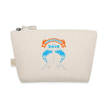 Awesome since 2012. Angel, Angler's Birthday - Organic Pouch - nature - Front