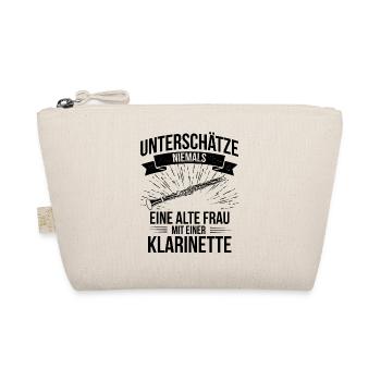 Klarinette Klarinettenspieler Klarinettist - Bio-Täschchen - Natur - Vorne