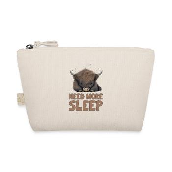 Sleeping Scottish Highland Cow Cattle Cow - Organic Pouch - nature - Front