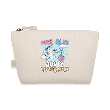 Pink or Blue Aunty Loves You Best Auntie Ever - Trousse biologique - nature - Devant