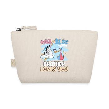 Pink or Blue Brother Loves You Best Brother Ever - Organic Pouch - nature - Front