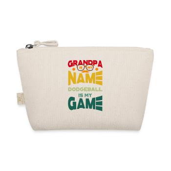 Grandpa Is My Name Dodgeball Is My Game Völkerball - Organic Pouch - nature - Front