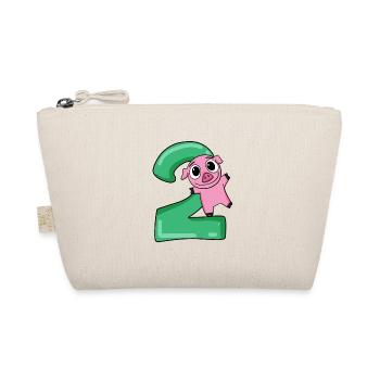 2 years old - 2 birthday with animal motif - Organic Pouch - nature - Front