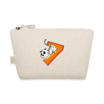 7 years old - 7 birthday with animal motif - Organic Pouch - nature - Front