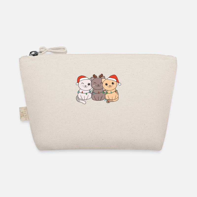 Chat Noël Animaux Chats mignons Trousse biologique
