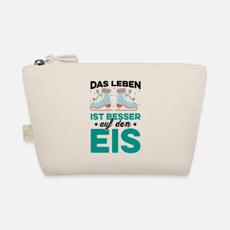 Das Leben Ist Besser Auf Dem Eis Eiskunstlaufen Ei Bio-Täschchen