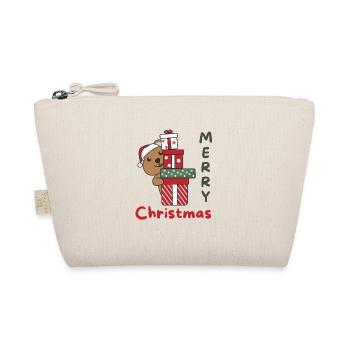 Quokka Weihnachten Geschenk Winter Tiere Quokkas - Bio-Täschchen - Natur - Vorne