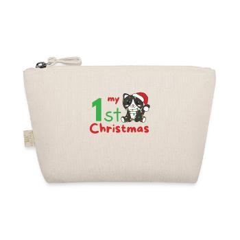 Chat de Noël Chats mon 1er Noël - Trousse biologique - nature - Devant
