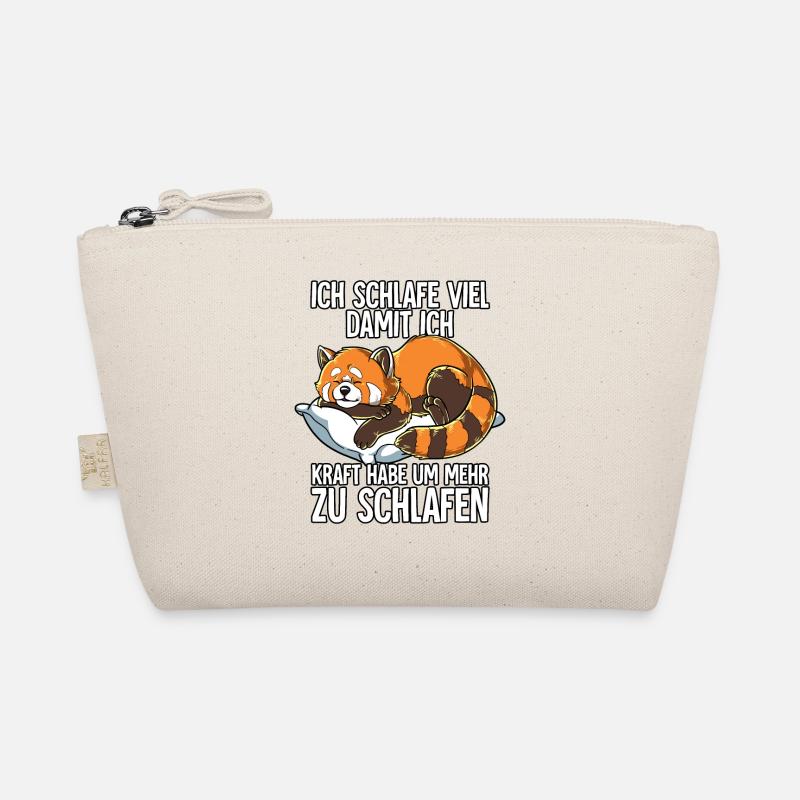 Ich Schlafe Roter Panda Bio-Täschchen