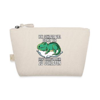 Ich Schlafe T-rex - Bio-Täschchen - Natur - Vorne