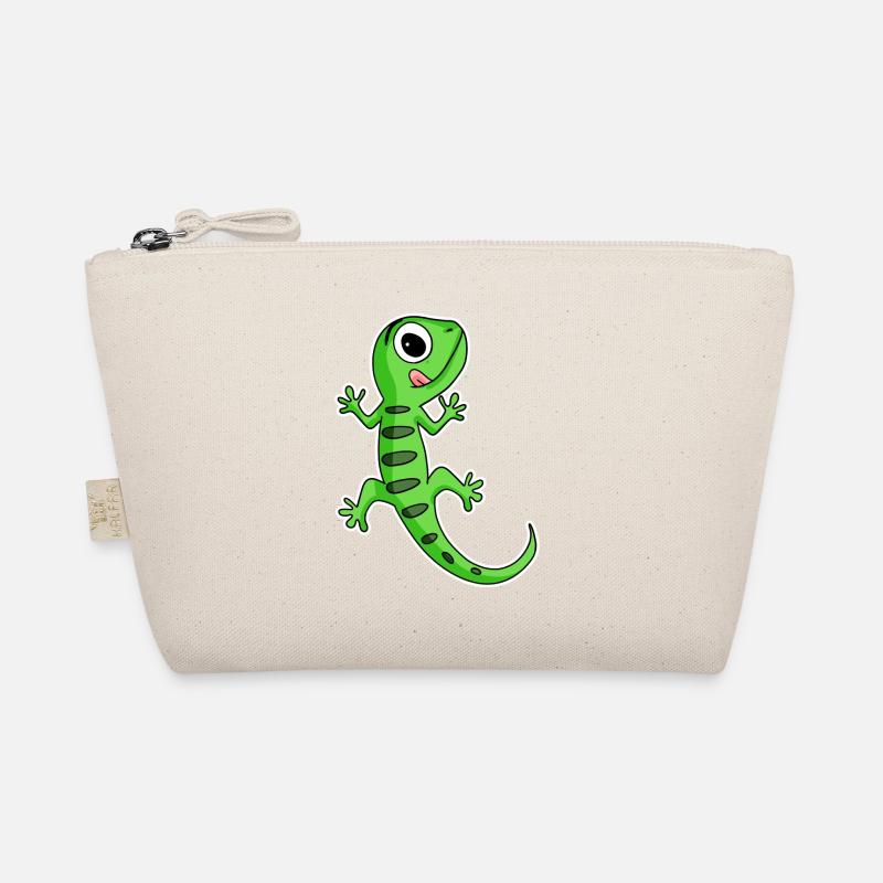 Gecko Eidechse - Bio-Täschchen - Natur