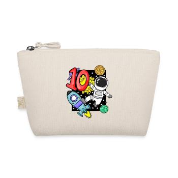 10th birthday - 10 years old Young astronaut - Organic Pouch - nature - Front