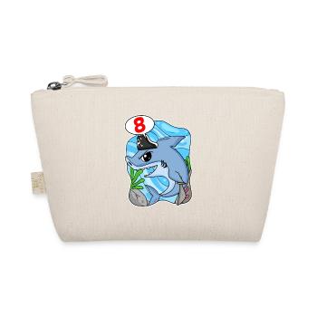 8 years old - 8th birthday with animal motif - Organic Pouch - nature - Front