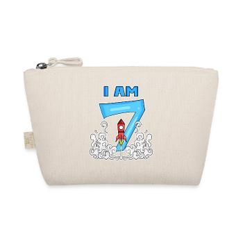 7ème anniversaire - 7 ans Jeune astronaute de fusée - Trousse biologique - nature - Devant