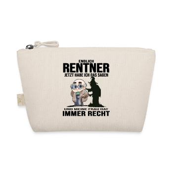 Opa Rentner im Ruhestand "Senior macht Rente" - Bio-Täschchen - Natur - Vorne