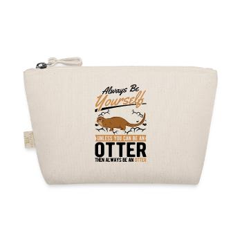 Otter Gift Otter Sea Otter - Organic Pouch - nature - Front