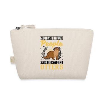 Otter Gift Otter Sea Otter - Organic Pouch - nature - Front
